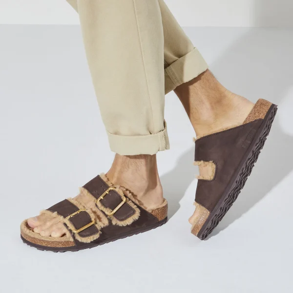 Arizona Bold Shearling Naturleder Nubuk-Birkenstock Flash Sale