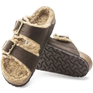 Arizona Bold Shearling Naturleder Nubuk-Birkenstock Flash Sale