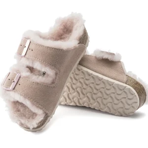 Arizona Lammfell Kids Veloursleder-Birkenstock Outlet