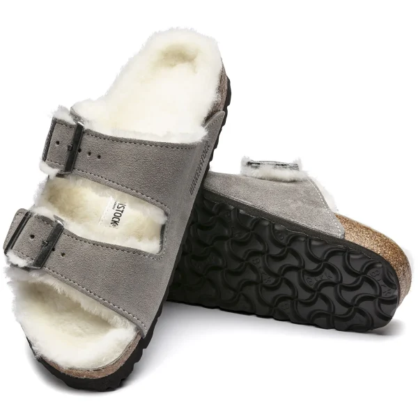 Arizona Lammfell Veloursleder-Birkenstock Online