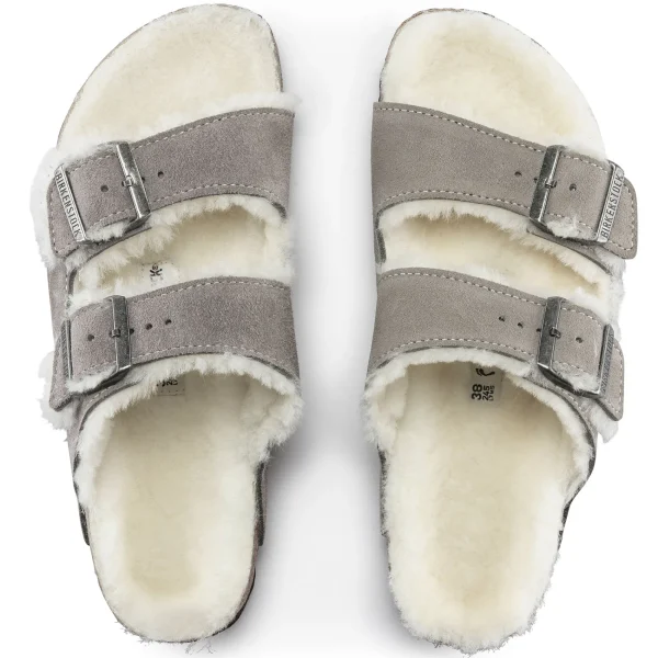 Arizona Lammfell Veloursleder-Birkenstock Online
