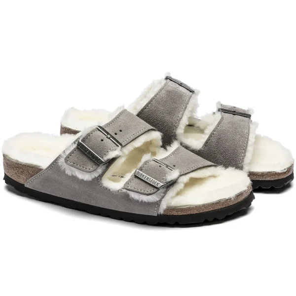 Arizona Lammfell Veloursleder-Birkenstock Online