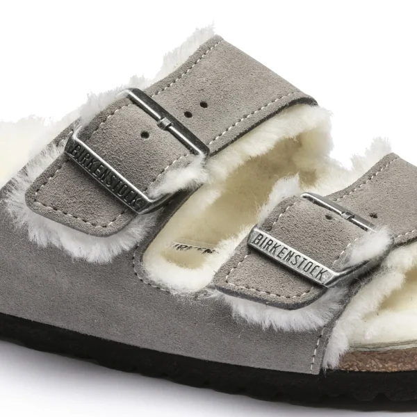 Arizona Lammfell Veloursleder-Birkenstock Online
