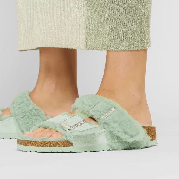 Arizona Teddy Split Veloursleder/Lammfell-Birkenstock Outlet