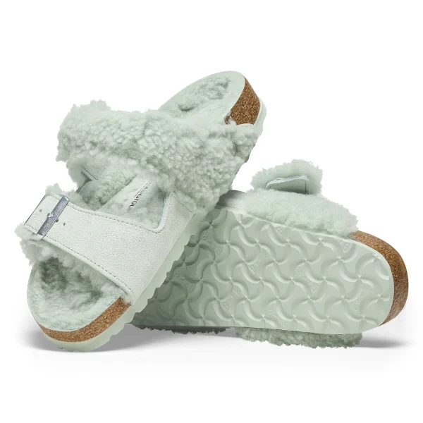 Arizona Teddy Split Veloursleder/Lammfell-Birkenstock Outlet