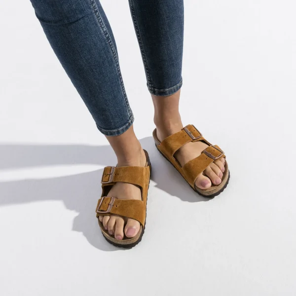 Arizona Weichbettung Veloursleder-Birkenstock Sale