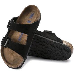 Arizona Weichbettung Veloursleder-Birkenstock New