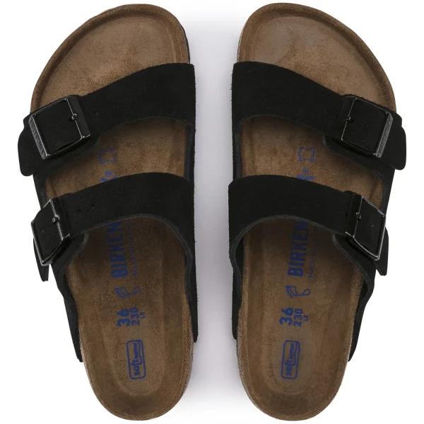 Arizona Weichbettung Veloursleder-Birkenstock New