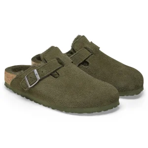 Boston Lammfell Veloursleder-Birkenstock Flash Sale