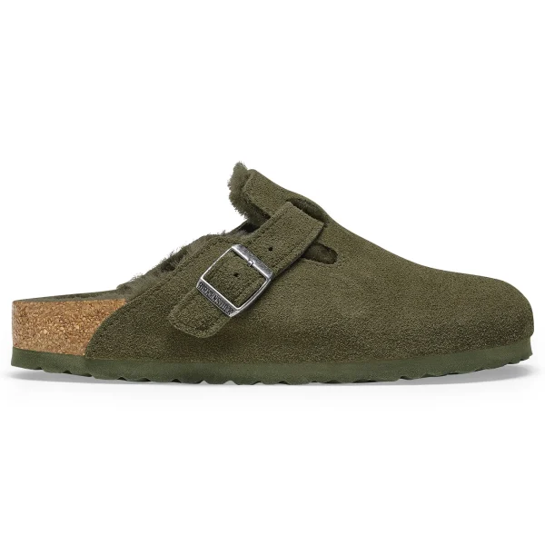 Boston Lammfell Veloursleder-Birkenstock Flash Sale