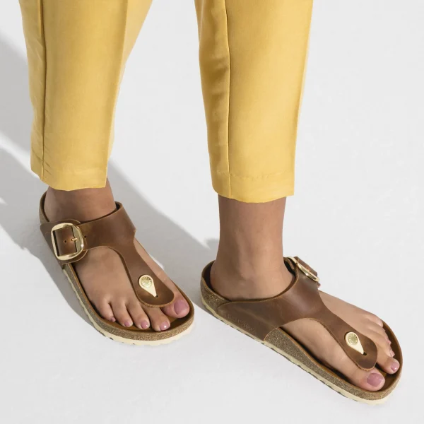 Gizeh Big Buckle Naturleder Geölt-Birkenstock Discount
