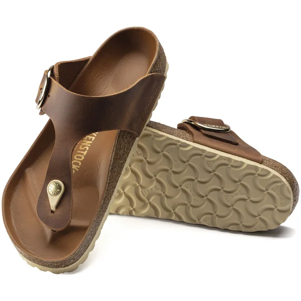 Gizeh Big Buckle Naturleder Geölt-Birkenstock Discount