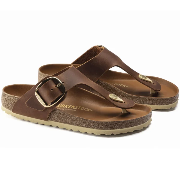 Gizeh Big Buckle Naturleder Geölt-Birkenstock Discount