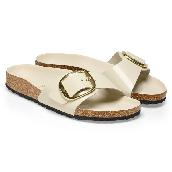 Madrid Big Buckle Naturleder Lack-Birkenstock Flash Sale