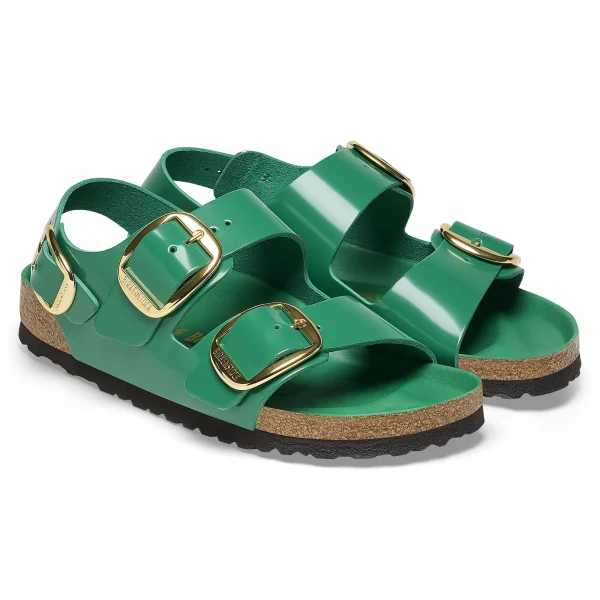 Milano Big Buckle Naturleder Lack-Birkenstock Hot